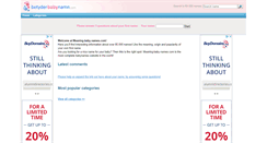 Desktop Screenshot of betyder-baby-namn.com